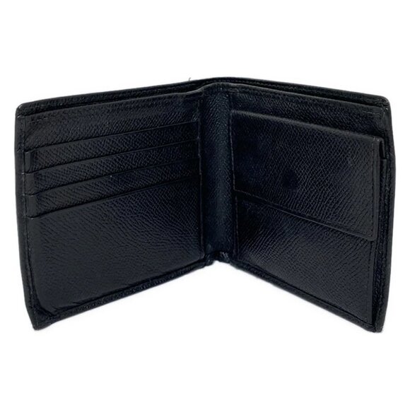Auth BVLGARI - Black Leather Bifold Wallet - Picture 9 of 10